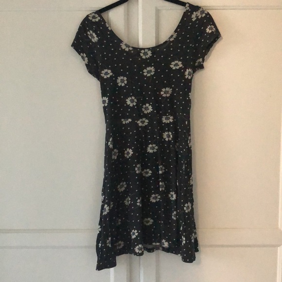 Floral and polka dot print baby doll grunge dress - Picture 6 of 6